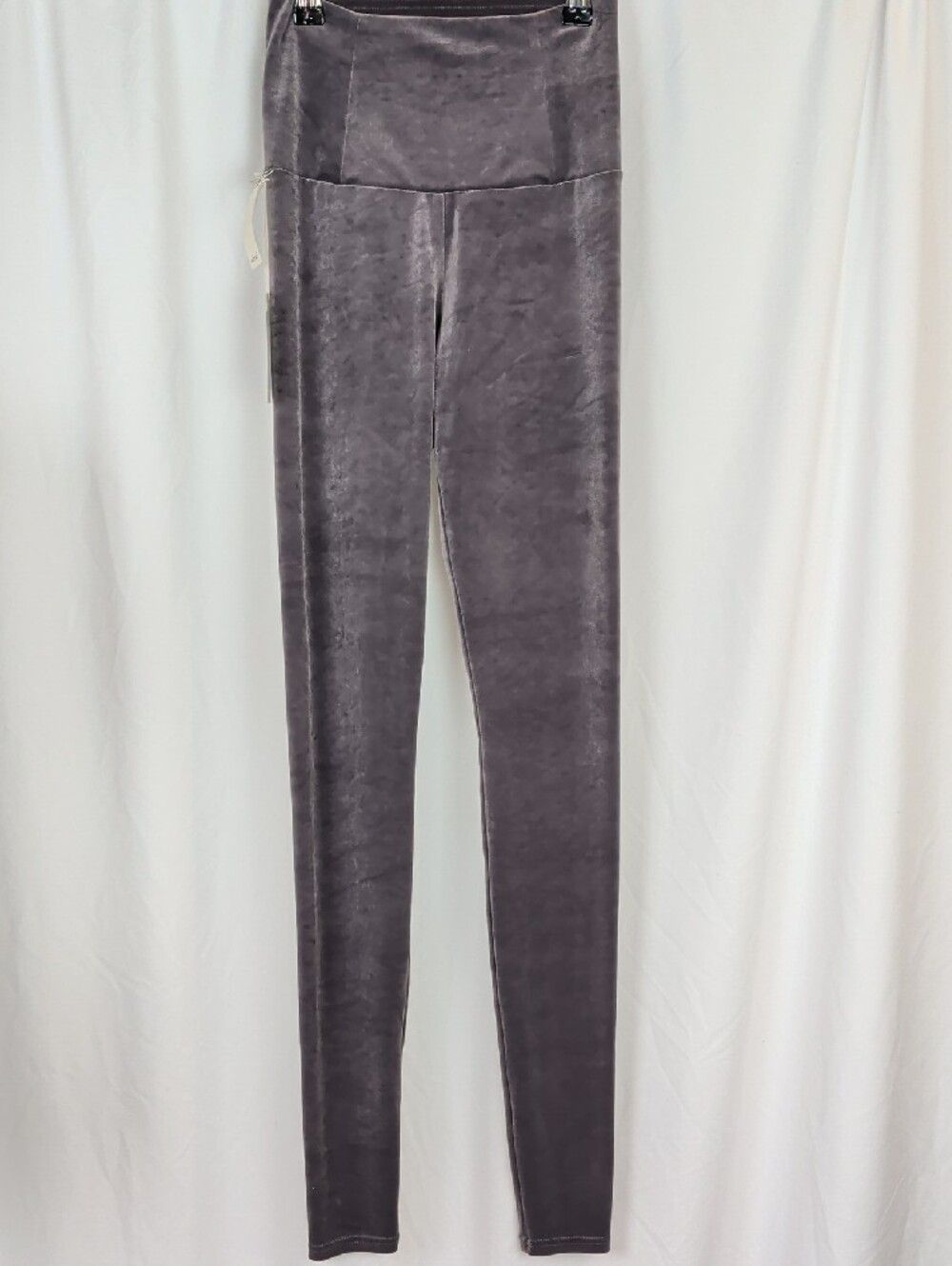 NWT Aritzia Wilfred Free Gray Velvet High Waist Daria Leggings XS